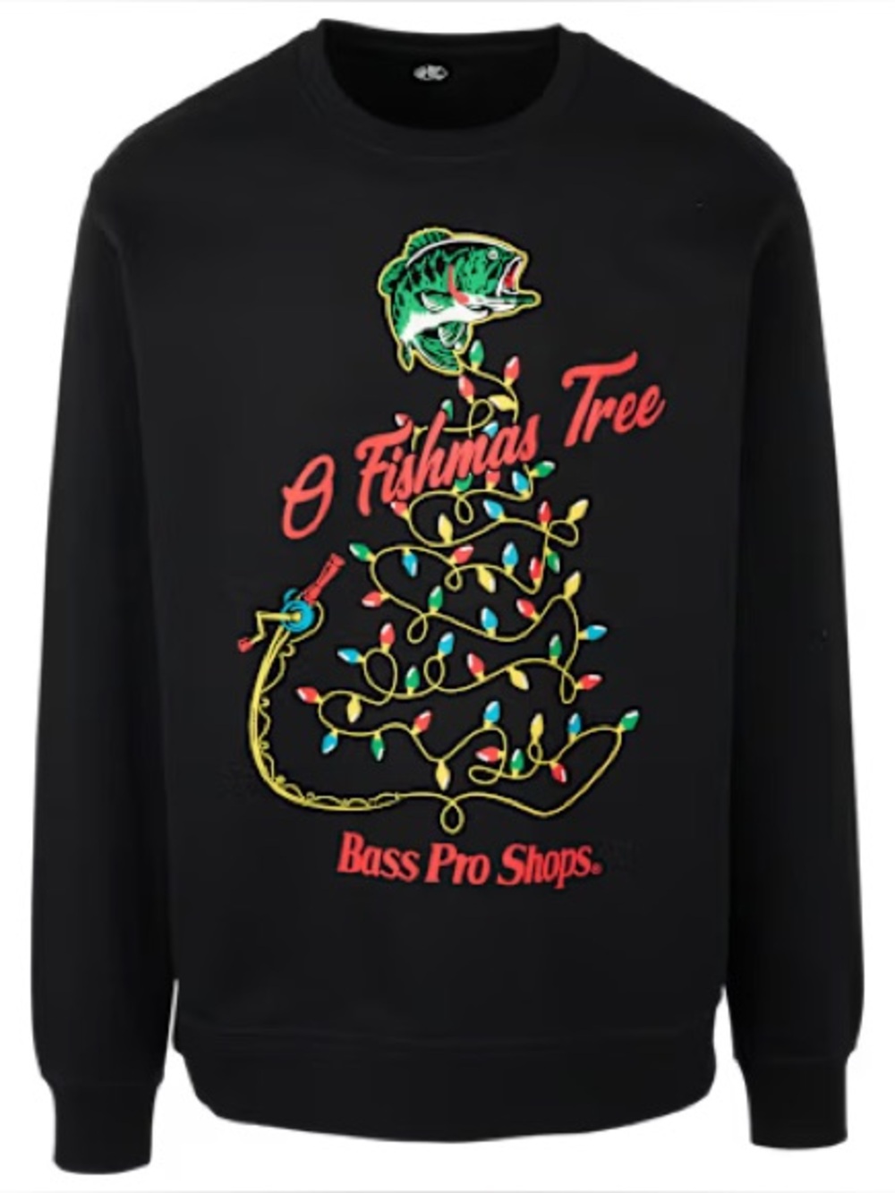 Bass Pro Shops O Fishmas Tree Christmas Sweatshirt for Adults